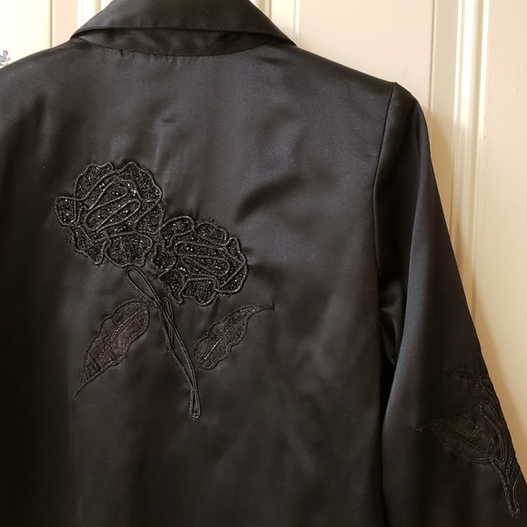 COAT/JACKET Sequins Embroidery Flowers - Picture 5 of 8